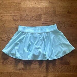 Nike Tennis Skirt Lined Shorts Ribbed Mint Aqua Blue Green Light Girls XL White